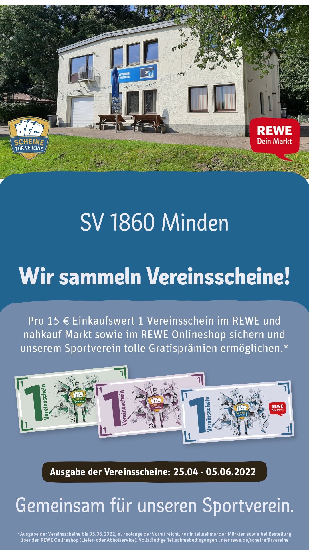 REWE Scheine fuer Vereine Poster Story