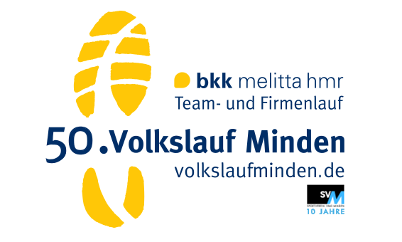 Volkslauf Minden 2026 CMYK bkkmelittahmr Jubilaum blau 1